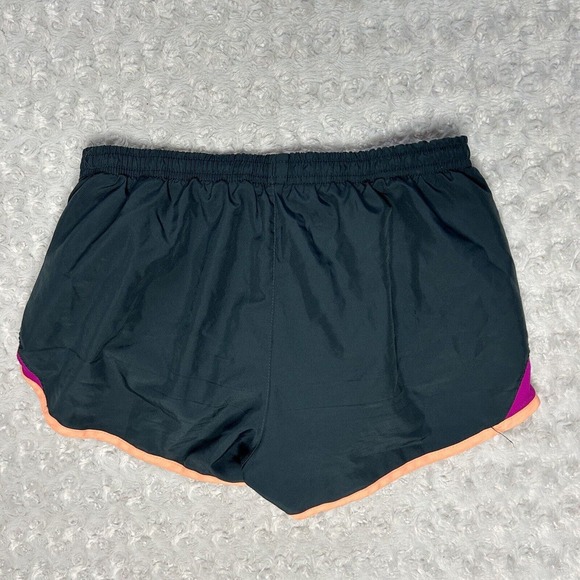 Nike Medium Dri-Fit Active Gray Orange Lined Running Shorts Size Small - Picture 4 of 4